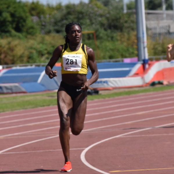 Vistoria Ohuruogu Sprinting on a track Great Athletes